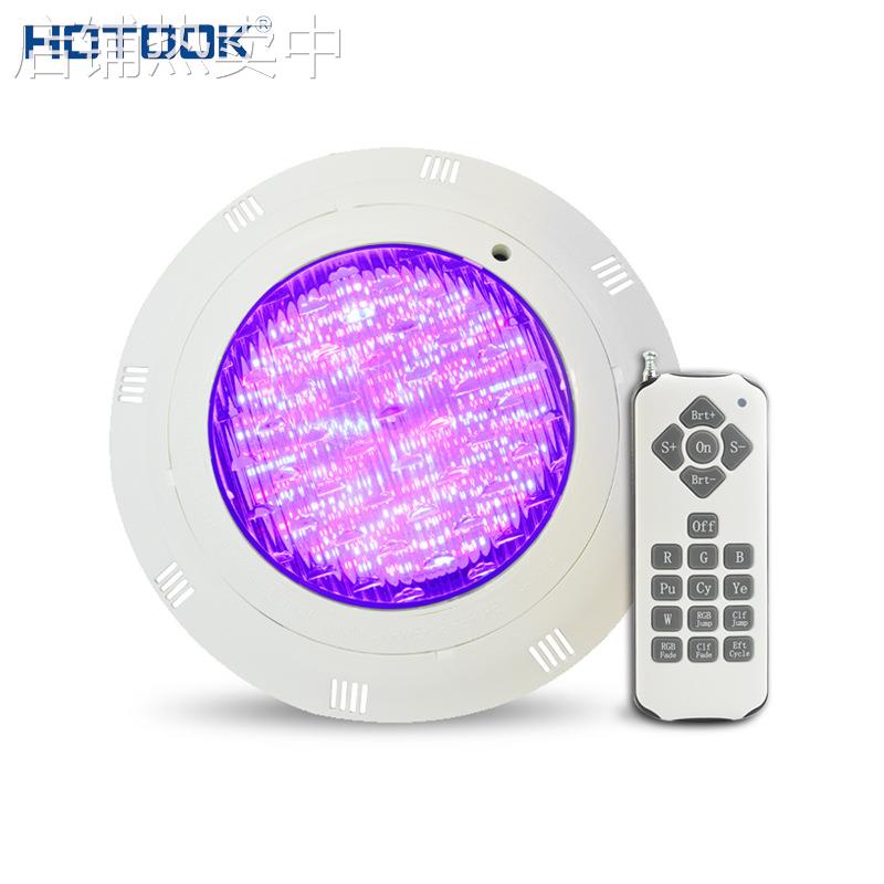 跨境热款专业七彩RGB壁挂式水下灯IP68防水DC12V水下LED泳池灯