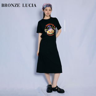 Bronze Lucia天线宝宝联名 短袖T恤裙连衣裙原创设计夏季新款裙子