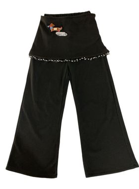 Bronze Lucia假两件腊肠犬叠穿休闲裤