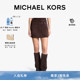 章若楠同款 MICHAEL KORS 女士绒面摩登复古迷你裙