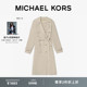 系带收腰双排扣垂坠感风衣外套 女士中长款 MICHAEL KORS