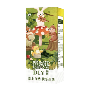 蘑菇种植包儿童可食用菌种家种菌包家庭装蘑菇包盒子家种平菇种子