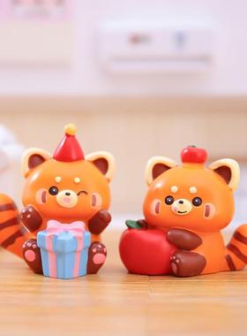 网红同款熊饱饱惊喜盲盒小浣熊卡通公仔摆件桌面装饰品厂家直销