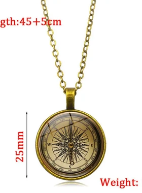 欧美新品 蒸汽朋克针时光宝石项链时尚吊坠毛衣链饰品