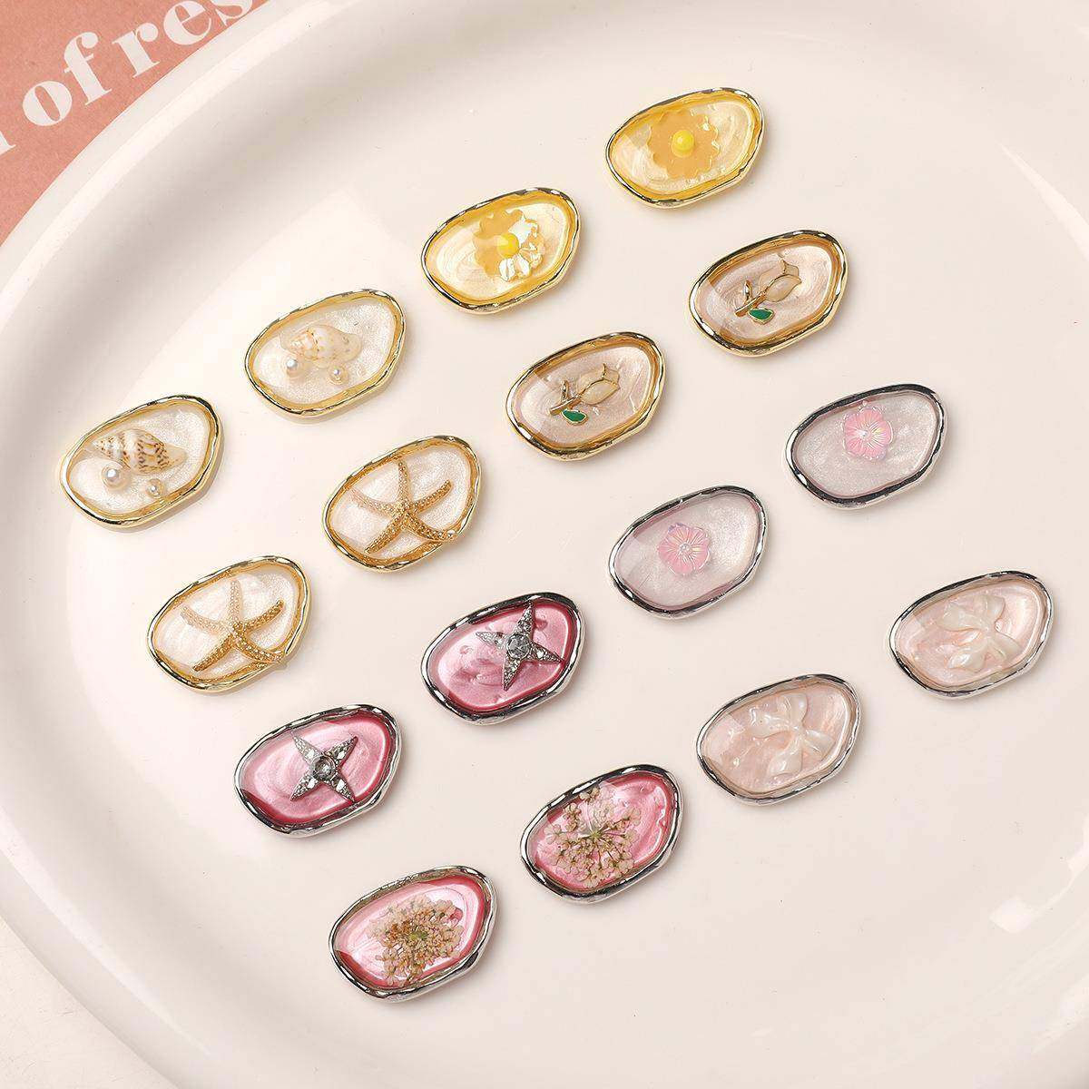 仙气氛围感精美流沙椭圆珍珠合金配件洞洞鞋耳饰饰品材料,饰品/流行首饰/时尚饰品新,其他DIY饰品配件,淘宝优惠券,粉丝福利购,淘宝优惠卷