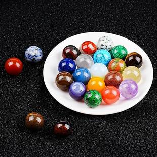 小球水晶玛瑙玉石宝石球类摆件九大行星组合搭配跨境儿童科普