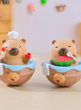 新品卡皮巴拉之摇摇无烦恼盲盒卡通潮玩手办桌面摆件装饰品送朋友