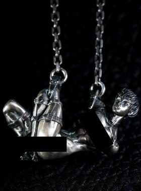 艺术吊坠独特造型的视觉张力产妇人科M镀银高级艺术潮玩绳挂件