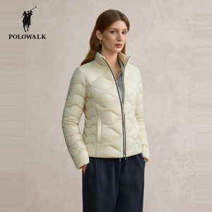 POLOWALK冬季新品立领修身羽绒服