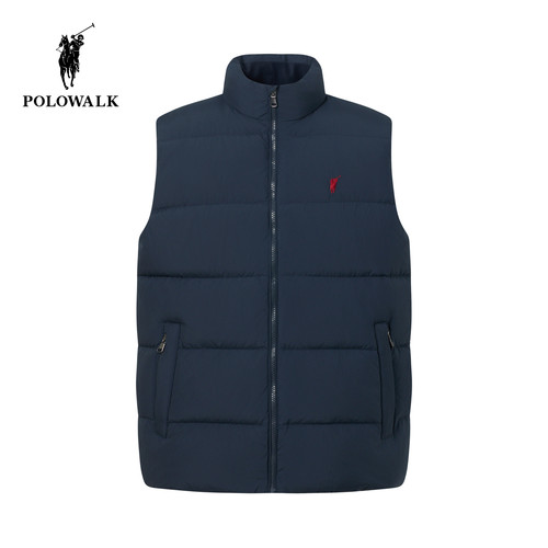 POLOWALK冬季新品立领羽绒马甲男