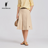 保罗女装 POLOWALK女士半裙26年春季 新款 百搭学院风A字显瘦半身裙