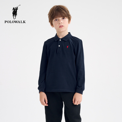POLOWALK运动休闲儿童长袖体恤