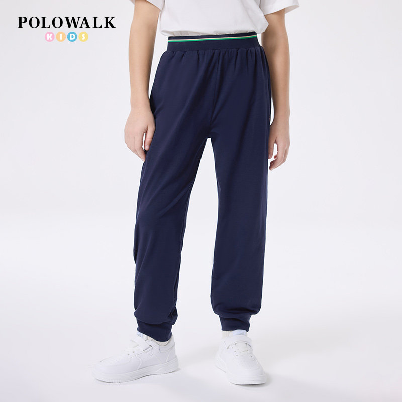 POLOWALK男童简约运动休闲长裤子图片