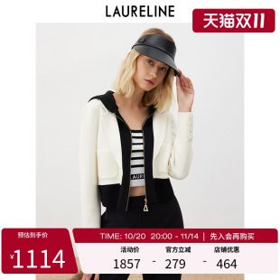 开襟毛衫 LAURELINE 直筒长袖 新款 洛瑞琳假两件外套女2023年春季