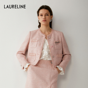 LAURELINE/洛瑞琳年秋季新款百搭简约小香风外套优雅气质上衣