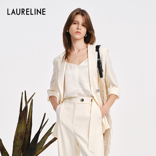 LAURELINE/洛瑞琳西装年夏季新款职场通勤高级修身气质西服女