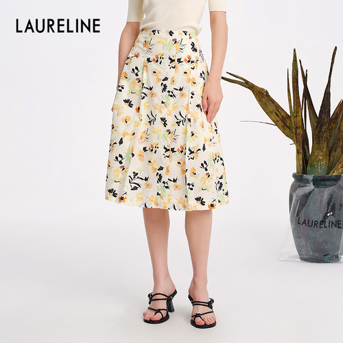 LAURELINE/洛瑞琳淑女甜美半身裙年夏季新款度假风优雅裙子女