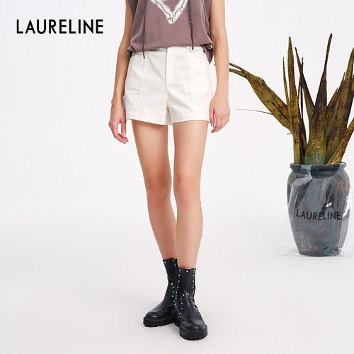 LAURELINE/洛瑞琳简约短裤年夏季新款时尚休闲显瘦通勤裤子女