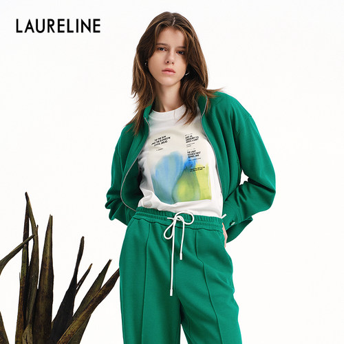 LAURELINE/洛瑞琳休闲百搭外套年春季新款运动风洋气上衣女