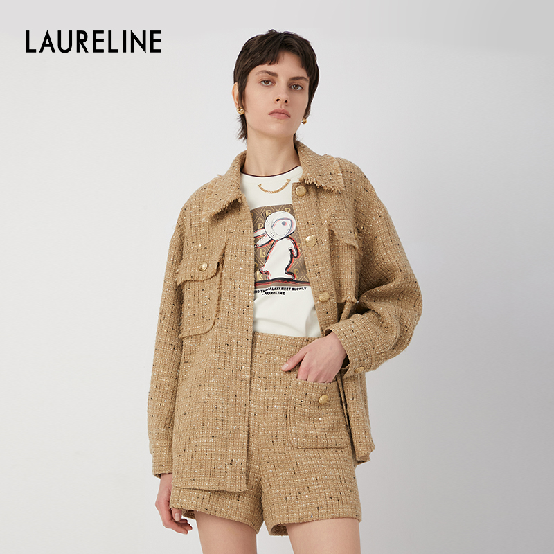 洛瑞琳通勤常规短外套