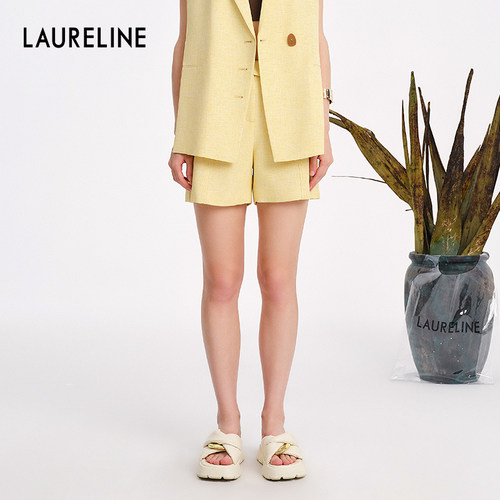 LAURELINE/洛瑞琳短裤年夏季新款商场同款休闲显瘦通勤裤子女