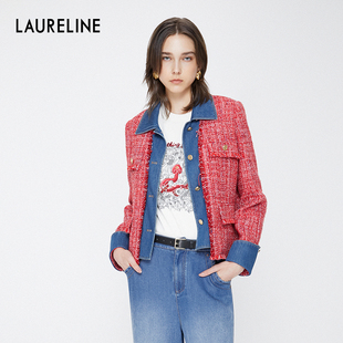 LAURELINE/洛瑞琳2025春季新款时尚休闲个性百搭潮流舒适短外套女