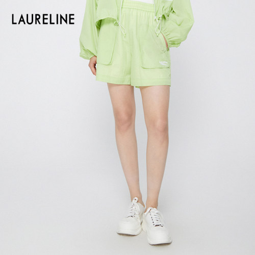 LAURELINE/洛瑞琳时尚短裤2025年夏季新款显瘦百搭休闲运动裤女