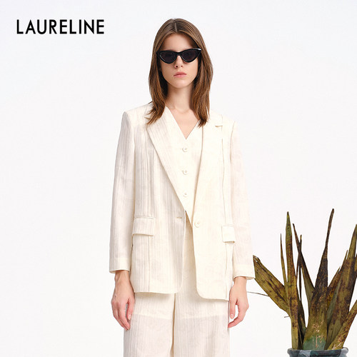 LAURELINE/洛瑞琳西装外套女年夏季新款高级感职业正装小西服