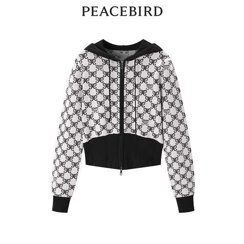 PEACEBIRD连帽开衫主题纹样