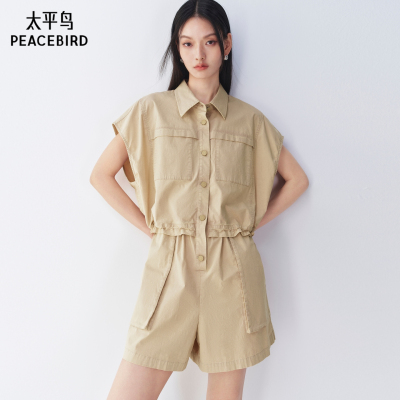 商场同款太平鸟2026年夏季新款时髦工装连体休闲短裤女A3FBG2464