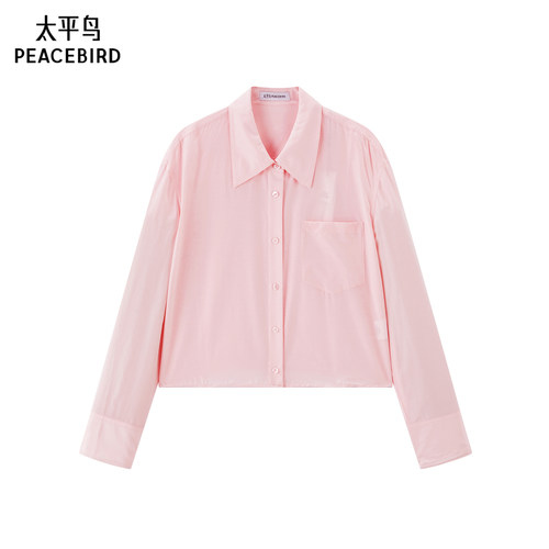 太平鸟女装冬季简约通勤衬衫A1CAF241S