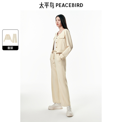 【商场同款】太平鸟女装2025年秋季新款品质针织套装女A1FCE3487