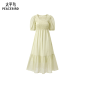 太平鸟女装 风度假打揽连衣裙A1FAE255641 法式 夏季 时尚