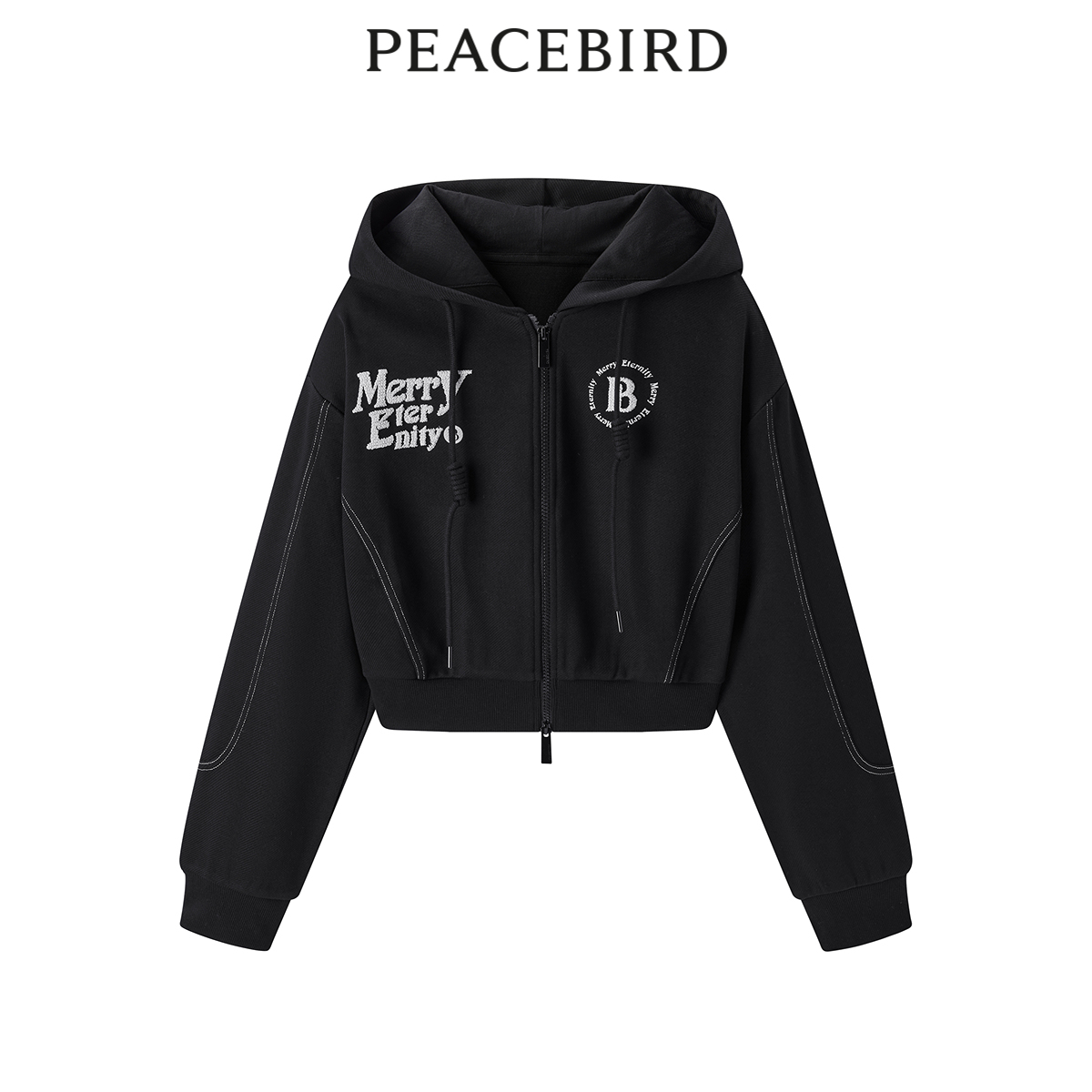 【商场同款】太平鸟女装2024年春季新款字母廓形卫衣A3CRE1467