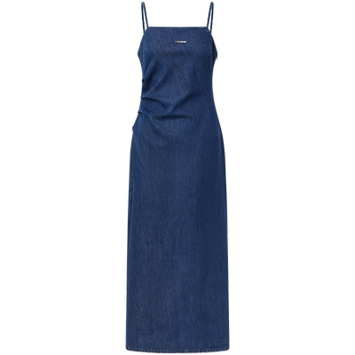 太平鸟女装吊带牛仔连衣裙