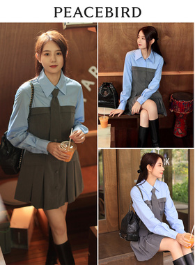 太平鸟女装春夏秋款新款学院风连衣裙A1FAD3407