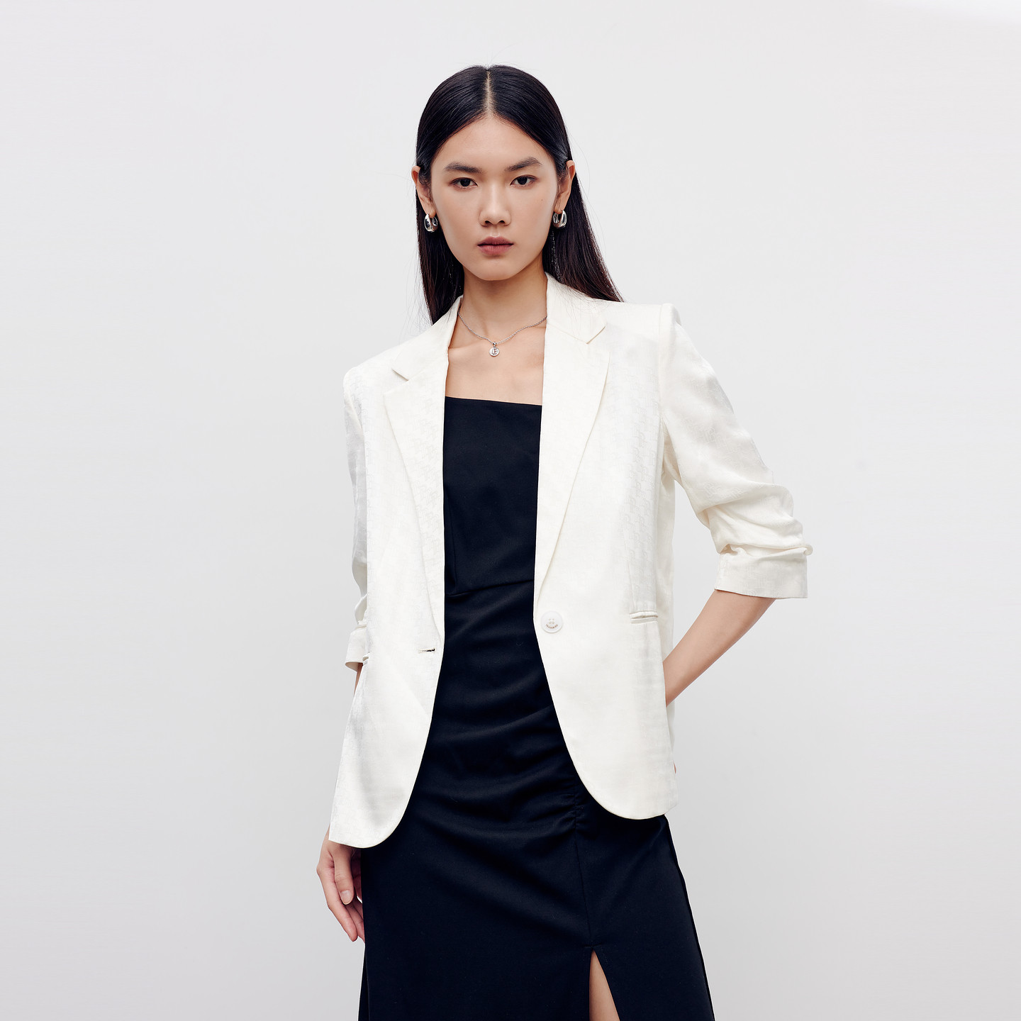 太平鸟女装秋季时尚气质通勤风斯文通勤西装A1BAD3101
