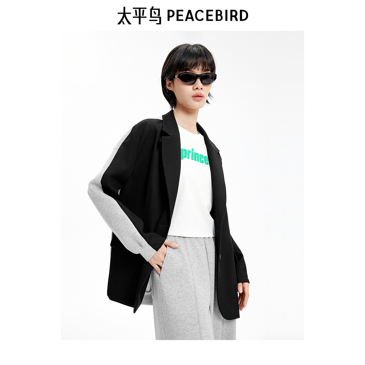 【商场同款】太平鸟prince联名年秋季新款针织西装A3BAE3363