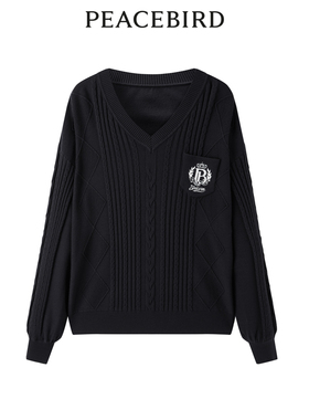 太平鸟女装秋季斯文线套衫A1EED3401