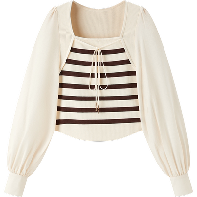 PEACEBIRD/太平鸟拼接上衣