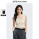 新款 太平鸟miu系时髦知识分子针织线背心秋装 装 吊带上衣女U领内搭