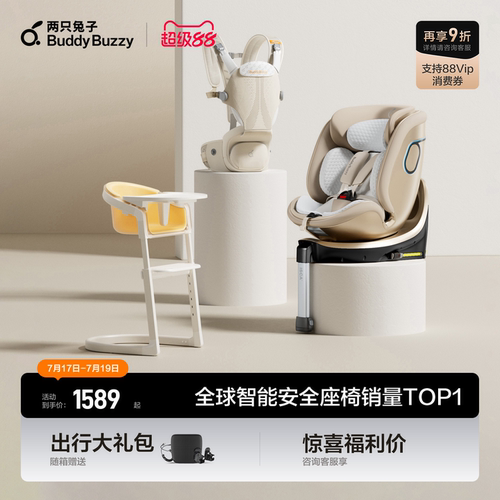 两只兔子安全座椅组合