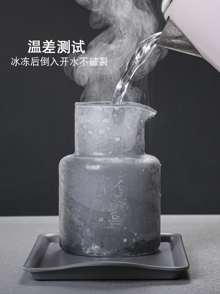 xyt家用咖啡冰滴壶玻璃600ML烟灰色滴漏式冰酿壶茶壶商用冷萃咖啡
