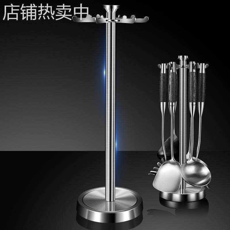 304不锈钢厨具旋转挂架锅铲架子厨房铲勺收纳架置物架立式挂钩,厨房/烹饪用具,抹布架/厨房清洁收纳架,淘宝优惠券,粉丝福利购,淘宝优惠卷
