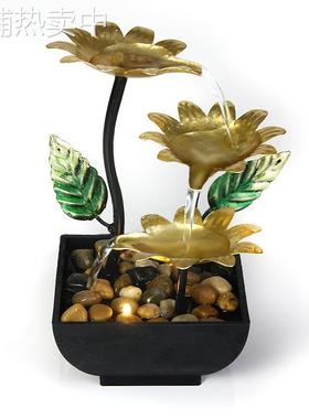 home decor办公室摆件电视购物铁艺流水摆件跨境喷泉风水摆件