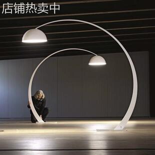 高级北欧风创意百褶立式个性卧室ins奶油风沙发旁客厅钓鱼落地灯