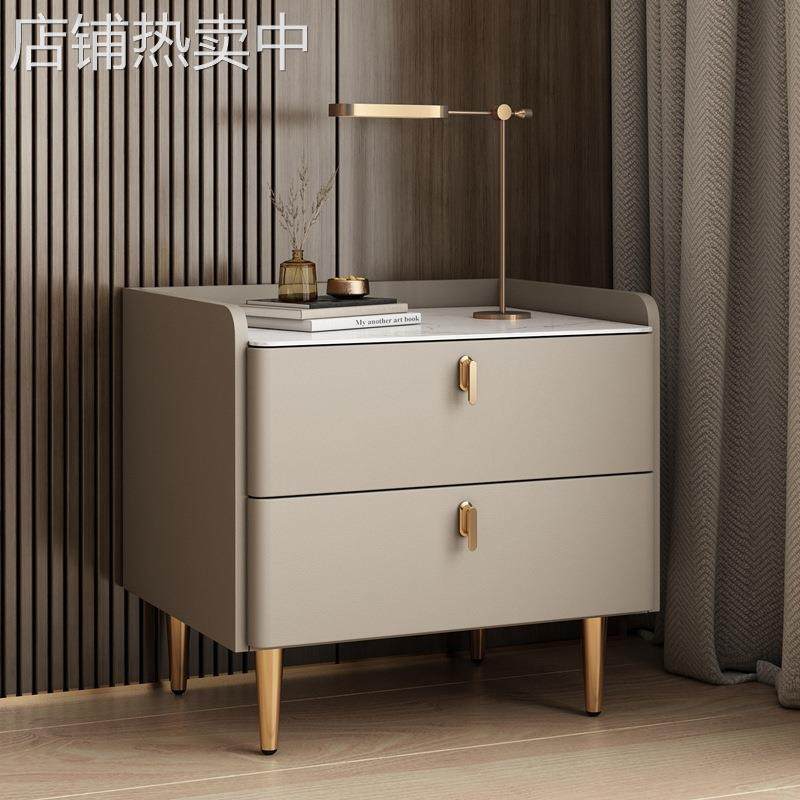 实木轻奢床头柜简约现代家用卧室感岩板床边柜软包网红收纳柜,包装,其它包装袋,淘宝优惠券,粉丝福利购,淘宝优惠卷