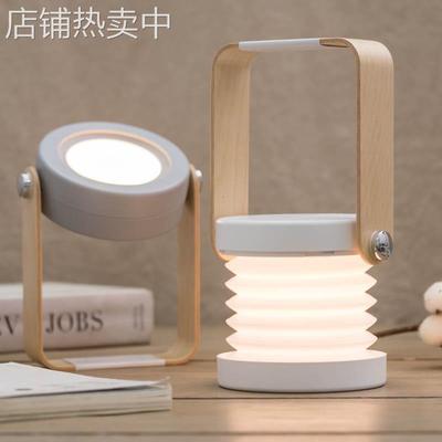 JANPIM创意灯笼灯3D小夜灯无极调光三档白光台灯usb灯户外手提灯