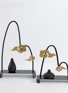 现代简约小山云朵金属工艺品创意中式家居摆件酒柜电视柜茶几摆设