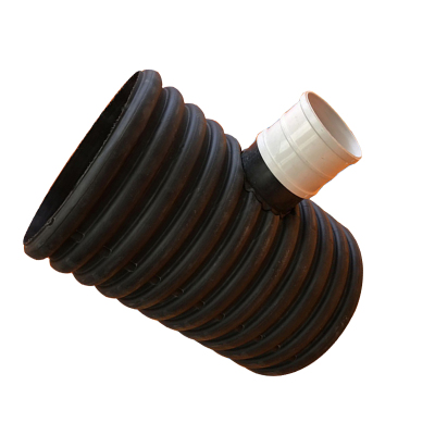 PE波纹管三通管接头排水管下水管异M径三通配件塑料管连接